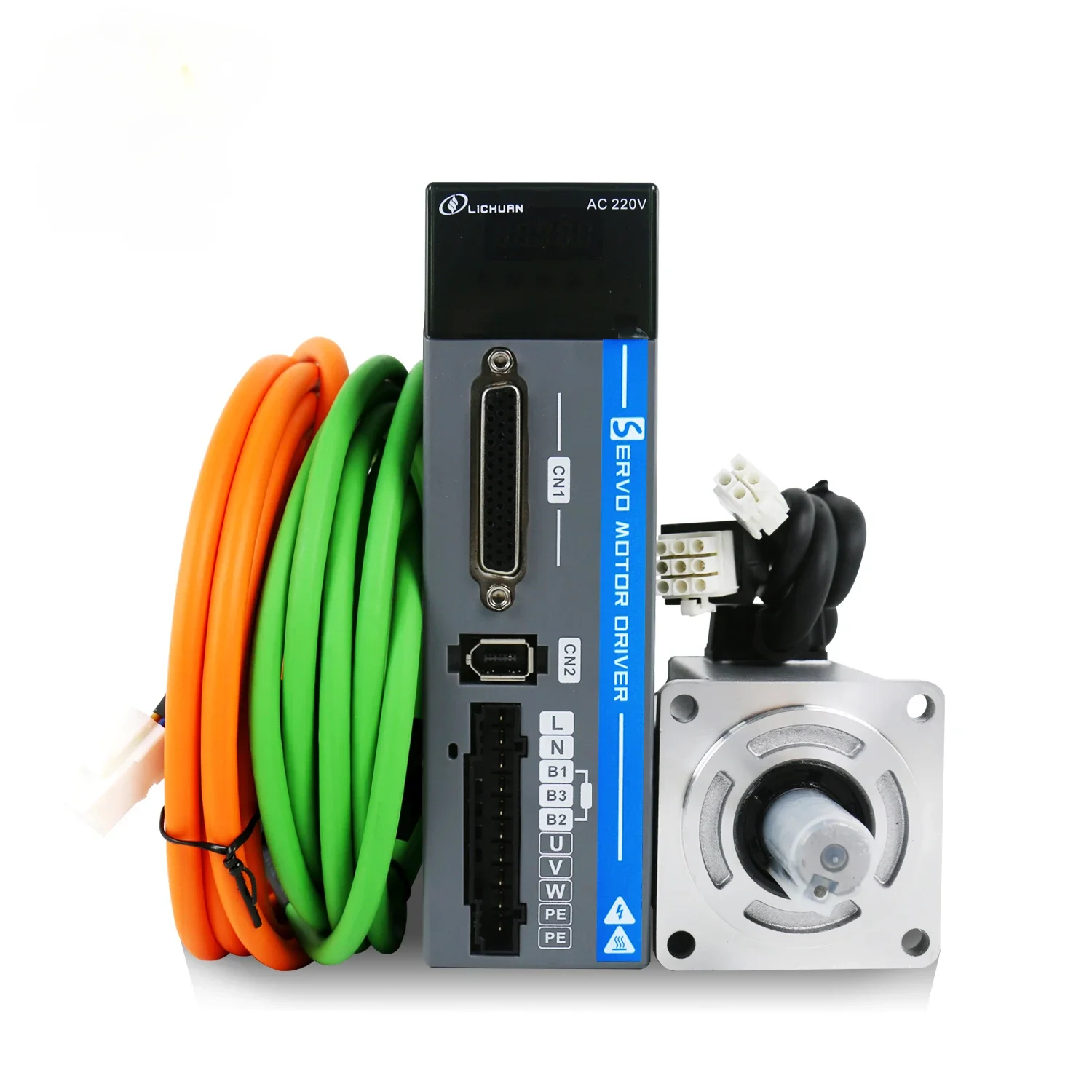 Lichuan CNC Servos 60mm 600W 220V 3.5A 1.91N.m 3000RPM 17bit absolute value servo motor driver kit 60M01930B +LC10P-600