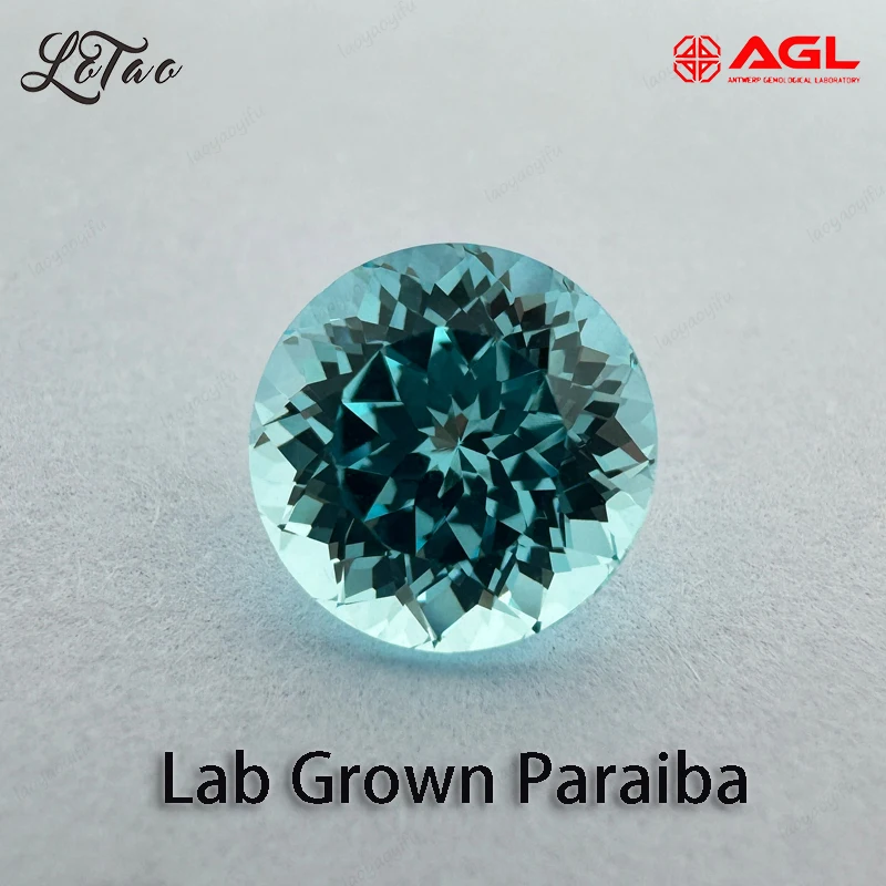 

New Czochralski Method AGL Certificate Top Lab Grown Paraiba Multiple Shape Diy Jewelry Making Pendant Bracelet Rings Materials