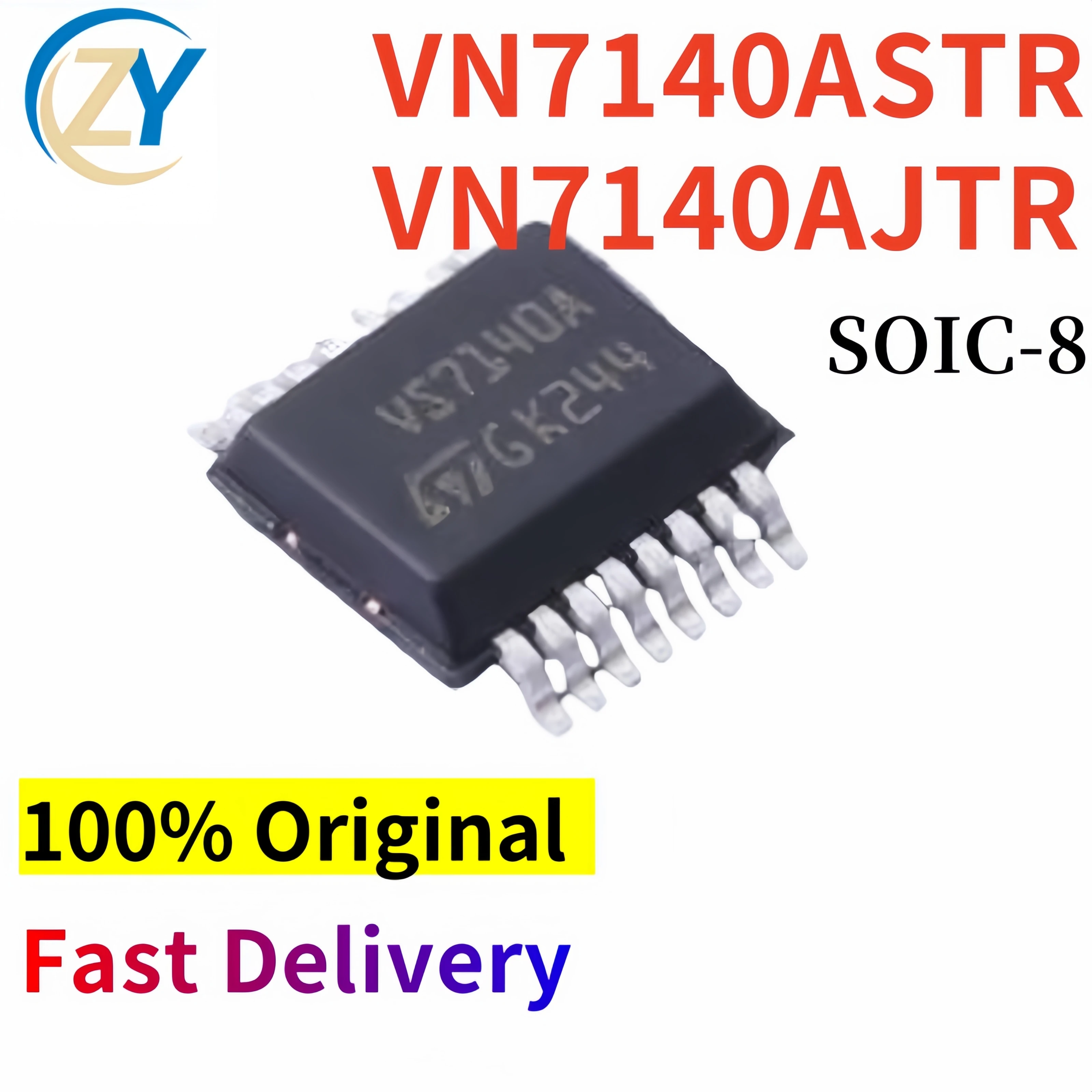 

(2pcs) VN7140 VN7140ASTR Gate Drivers VN7140AJTR Switches SOIC-8 4V to 28V 100% Original New & In Stock