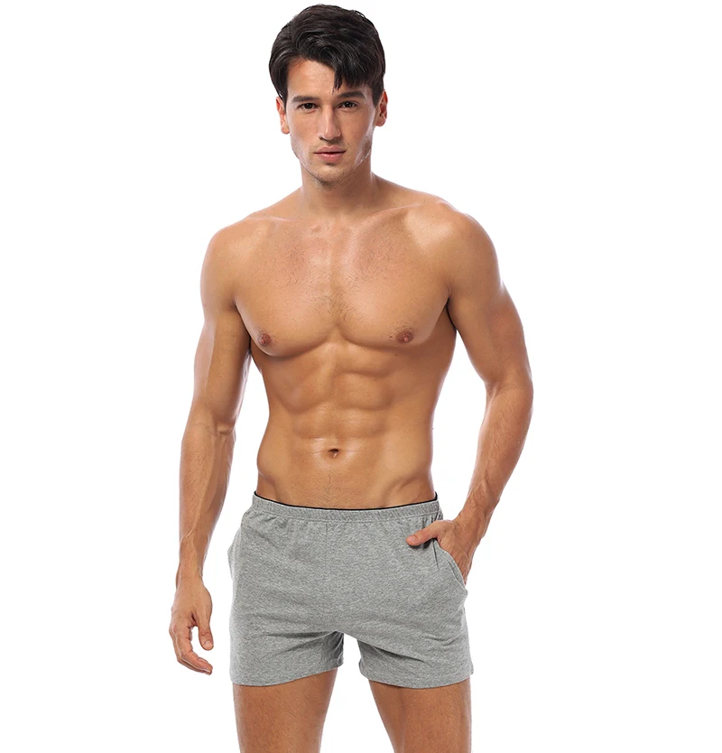 ORLVS Brand Boxer Men Underwear Cotton Pouch Boxershorts Sleep Men Underpants Panties For Swim Or Boxers Shorts With Pocket