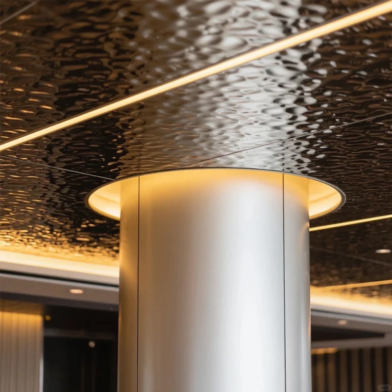 custom.Modern Stainless Steel Honeycomb Wall Panel Board Fireproof Hotel Decorative Ceiling Cladding Mall Hotel Easy Square