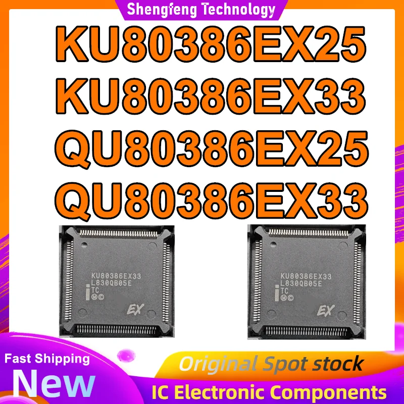 

KU80386EX25 KU80386EX33 QU80386EX25 QU80386EX33 QFP132 IC-чип 100% новый, оригинальный, в наличии