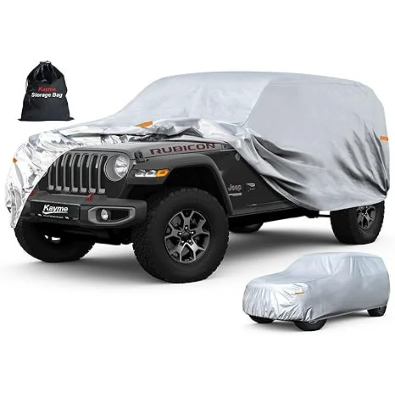 Full Body Cotton Lined Car Cover Sun UV Protection Waterproof Dustproof Heat Insulation Universal Fit All Weather