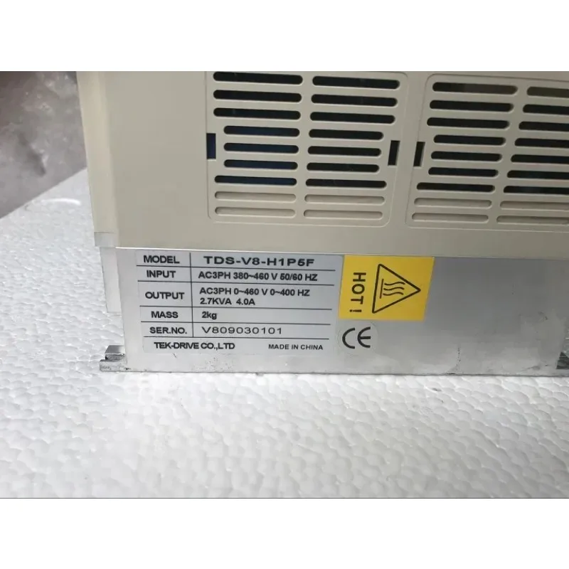 Frequency Converter TDS-V8-H1P5F Three-Phase 380V 1.5kW For Motor Speed Control Industrial Equipment Spare Parts Stable