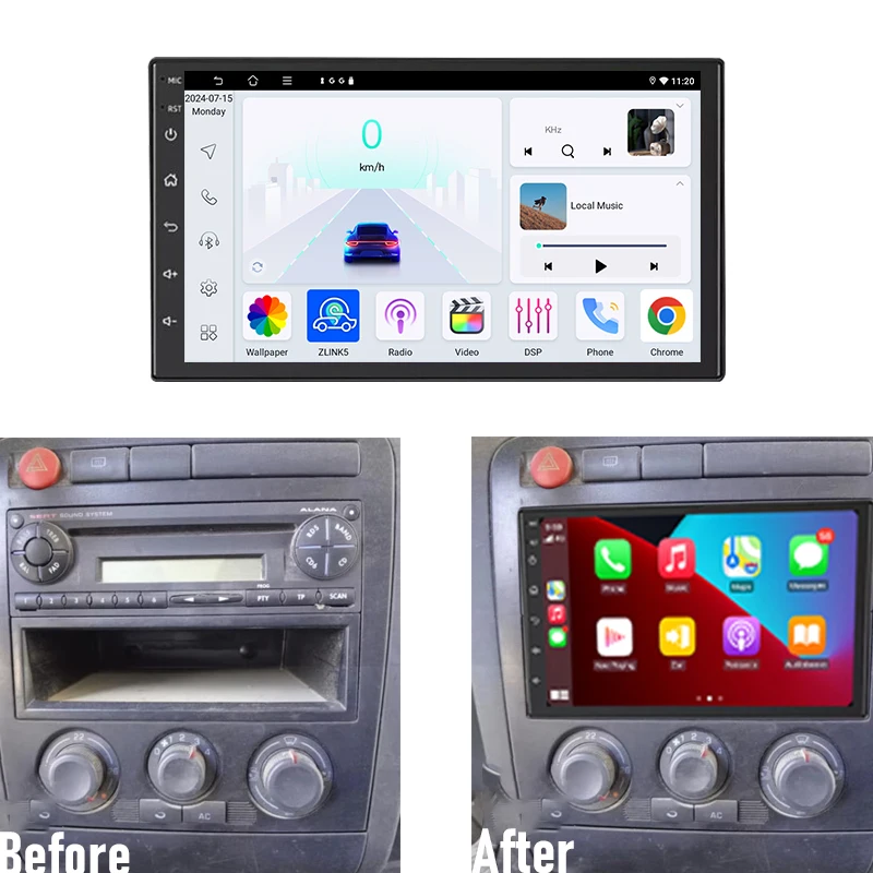 

Android 15 7'' For Seat Ibiza 2000-2007 Car Radio GPS Navi Head Unit Carplay Android Bluetooth Camera Google Map Stereo FM