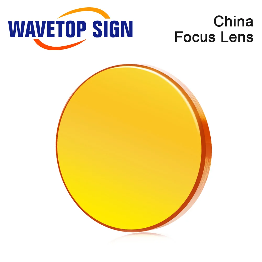 WaveTopSign USA CVD ZnSe Focus Lens Dia.12-25mm FL 38.1 50.8 63.5 76.2 101.6 127mm for CO2 Laser Cutting and Engraving Machine