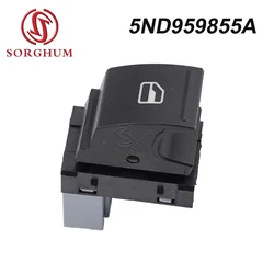 Window Switch Control Button For ALHAMBRA ALTEA XL IBIZA V LEON TOLEDO VW Polo 6R Tiguan Jetta Golf 5 Passat B6 B7 CC 5ND959855A