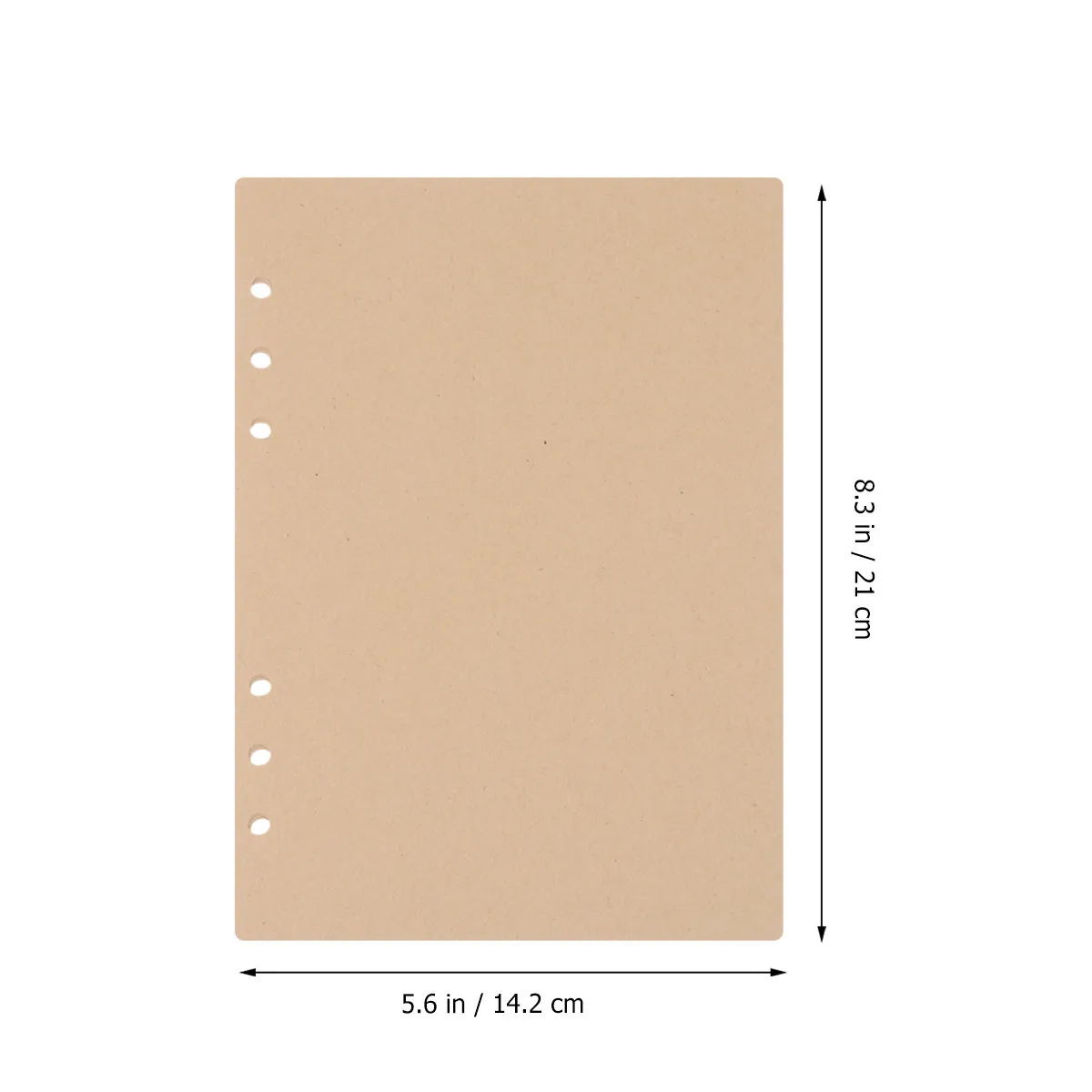 320Sheets Blank Loose Leaf Refill Paper A6 Size Heavy Wear Resistant Smooth Surface Perfect for Writing Drawing Travel Office