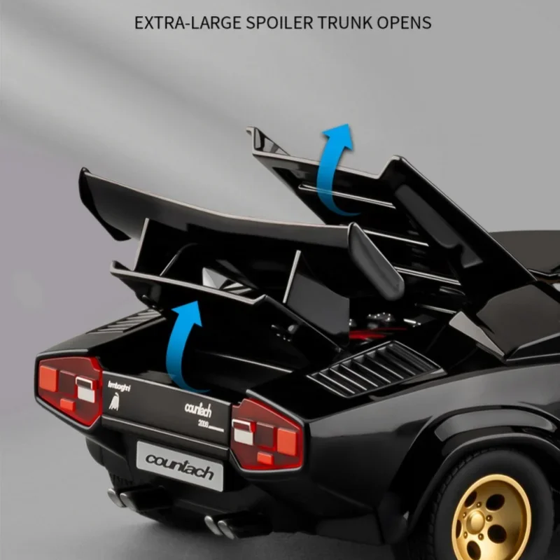 1:24 LP500S Supercar Toy Car Model Wheel Steering Sound and Light Children's Toy Collectibles Birthday Gift