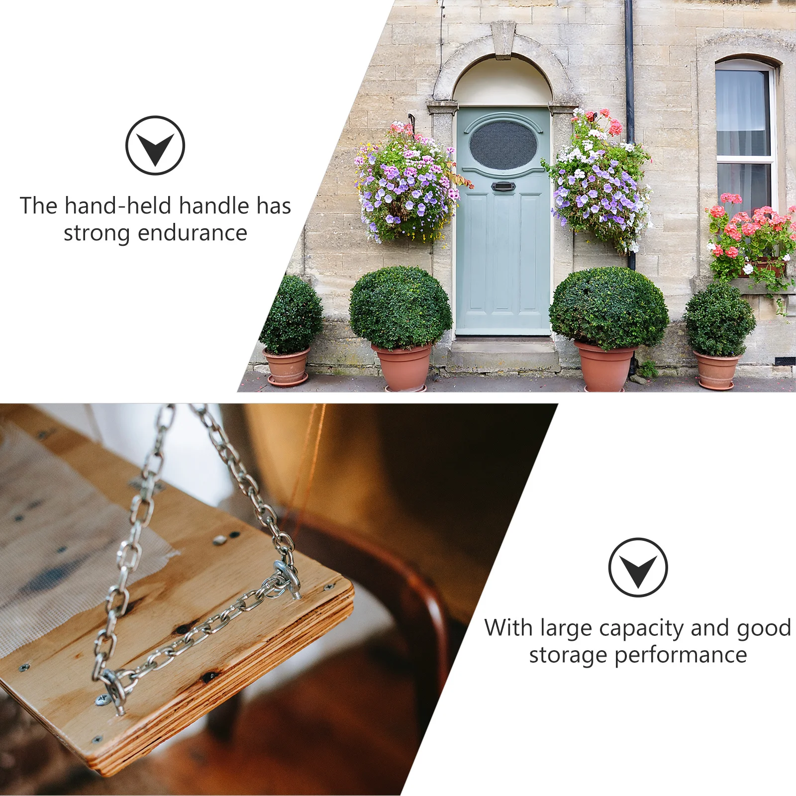 

8Pcs Hanging Chain Bird Feeders Hook Durable Garden Plant Hangers Indoor Outdoor Lantern Wind Chime Decoration