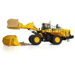 Diecast 1/50 Scale Komatsu WA600-8 Stone Handler Stone Loader Engineering Circuit Model Static Display Adult Collection Tractor