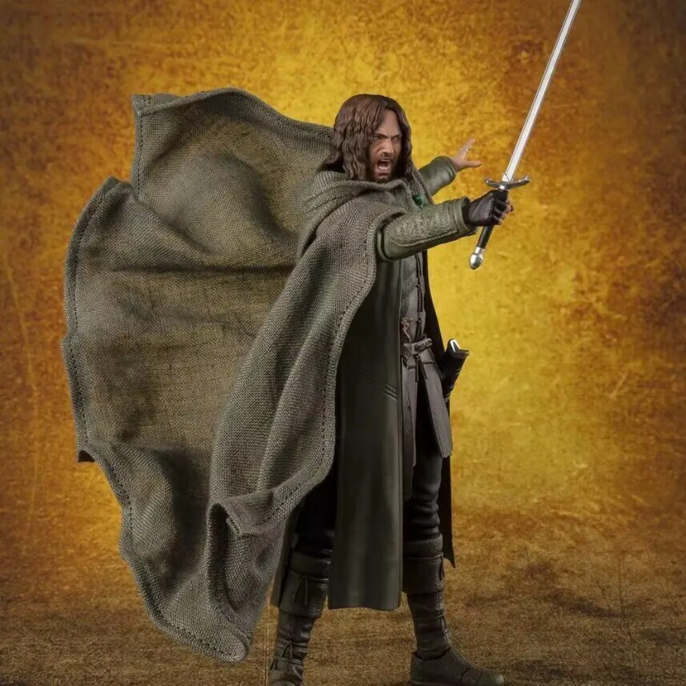 Authentic Original  Bandai SHF The Lord of the Rings Aragorn,Fellowship of the Ring Articulated Collectible Action Figure - view 2