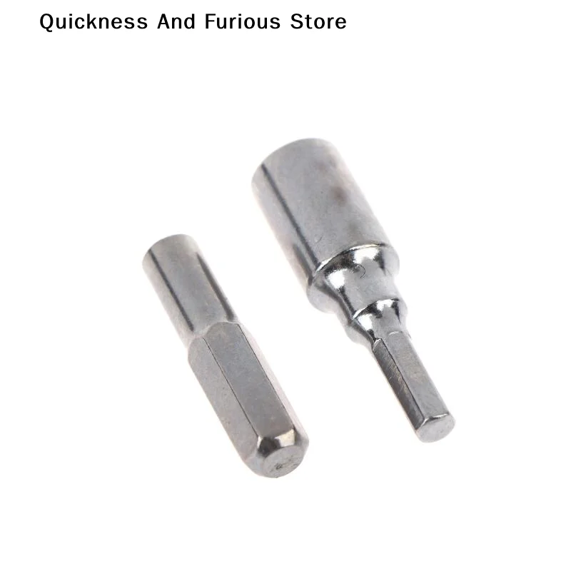 【A】1/2Pcs 6.35mm Insert Bit Adapter To 4mm Hex Shank Electric Screwdriver Tools Conversion Head Magnetic Sleeve Hand Tools