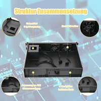 2U Chassis Aluminum Panel Ultra Short Industrial Control Server Chassis Data Storage Motherboard Server Case 3
