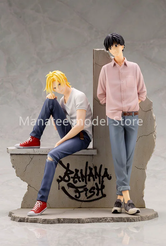 Kotobukiya Original ARTFX J BANANA FISH Ash & Eiji 1/8 PVC Action Figure Anime Model Toys Collection Doll Gift