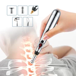 Electronic Acupuncture Points Pen Meridian Therapy Heal Pen Meridian Scraping Roller Back Relief Pain Massage Chinese Medical