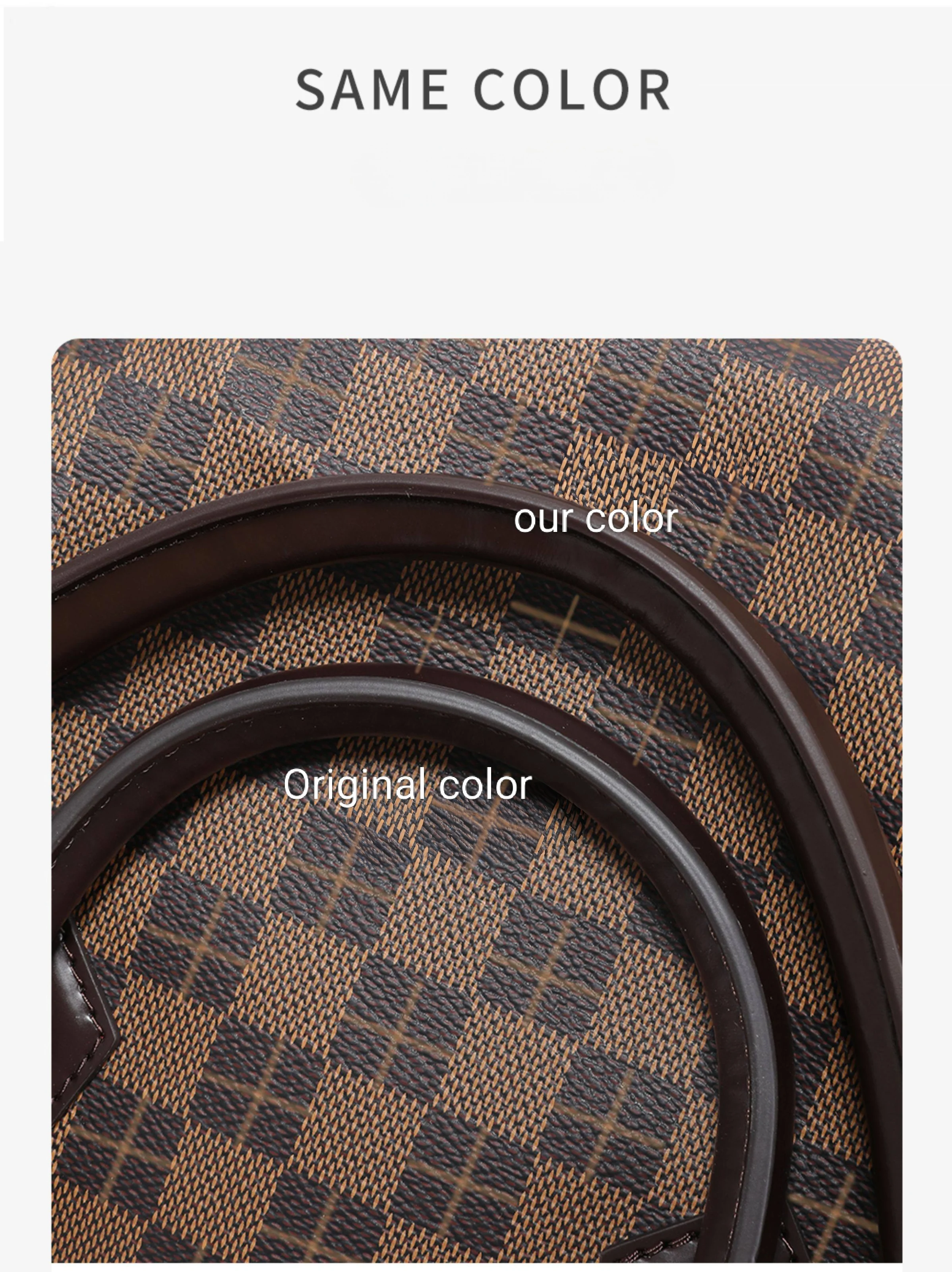 Genuine Vachetta Leather Bag Strap for LV Speedy 20 25 30 Shoulder Straps Long Bags Belts Replacement Bag Accessories