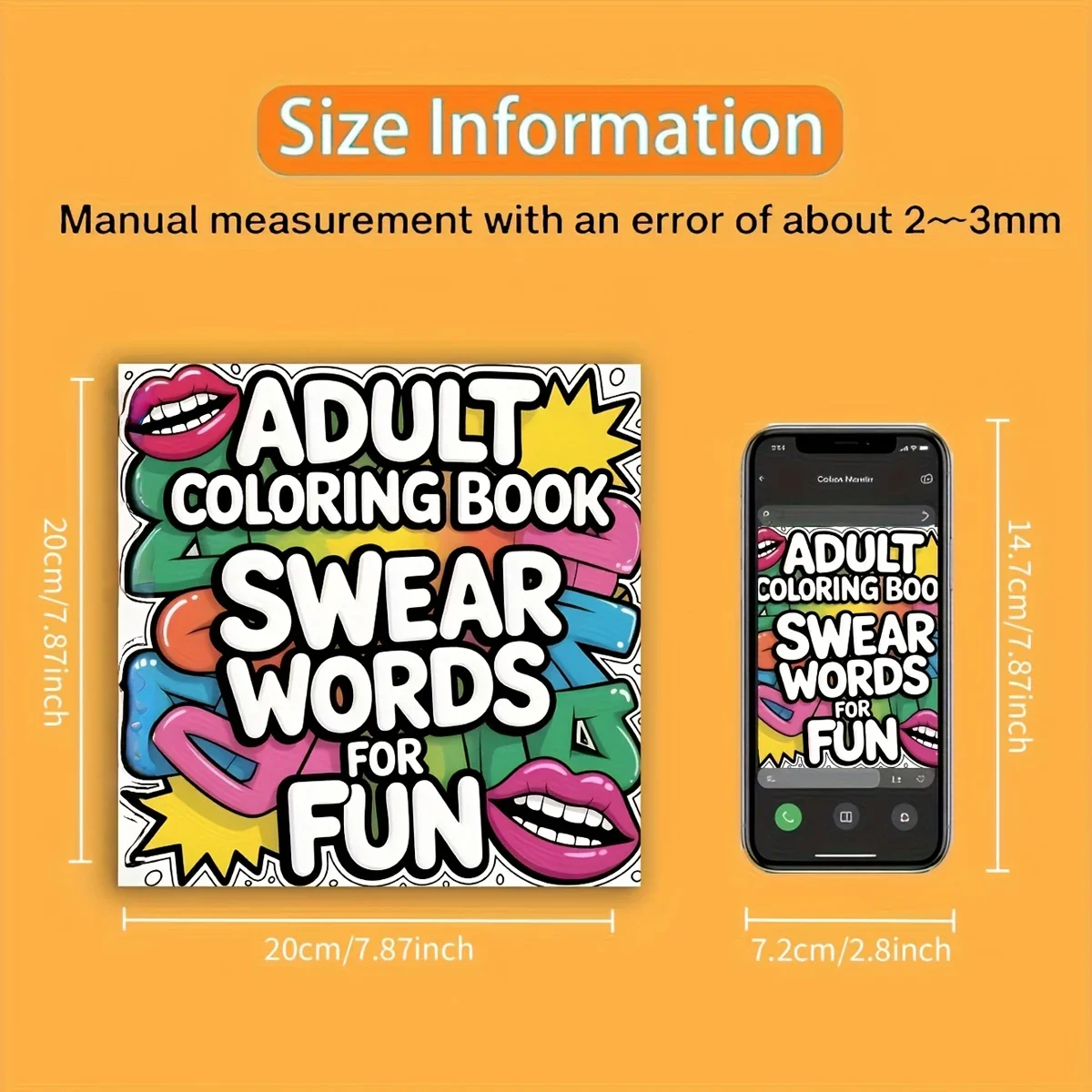 Adult Swear Word Graffiti Mandala Coloring Book 24 Pages, Brain Rot Stress Relief Books, Novelty Adult Birthdays & Family Gifts