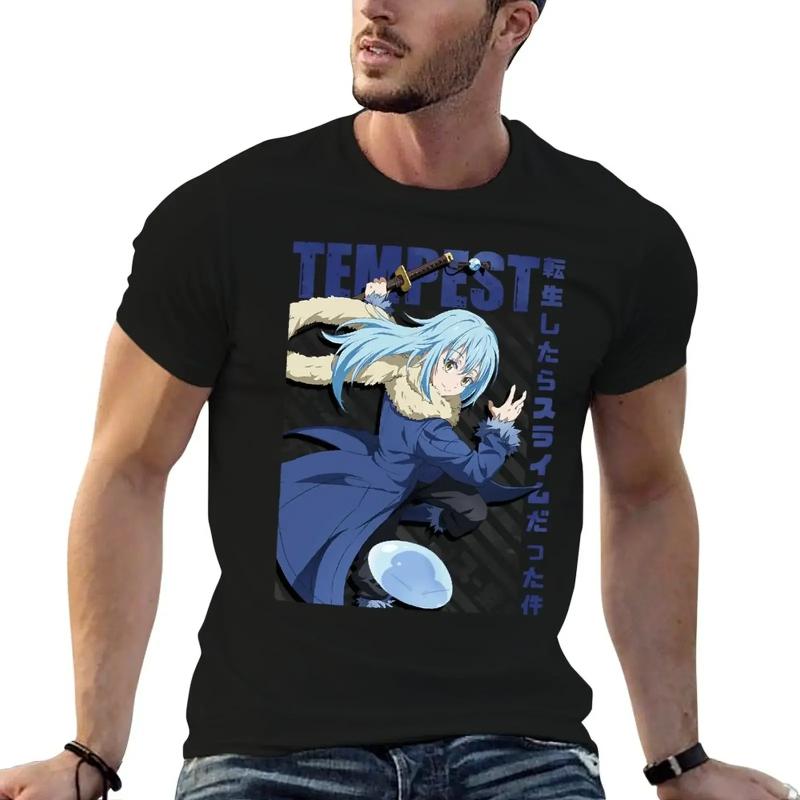 Attractive Strong Poetic Tensura - Rimuru Tempest Cute Fan T-Shirt graphic t shirts cute clothes plain white t shirts men