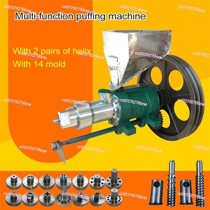 

25Kg/h Snack Extruder 14 Use Corn Rice Food Extrude Puffing Twisted Hollow Stick Solid Crispy Popper Bulking Machine