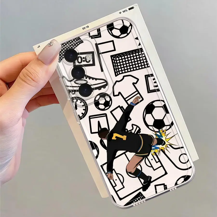Sports Football Cartoon Case for Samsung Galaxy A71 A72 A31 A32 A12 A16 A52s A52 A21s A51 A50 Soft Phone Cover
