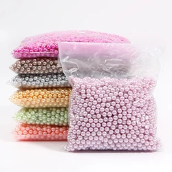 3-12mm 500g circular perforated multi-color acrylic imitation bead loose bead DIY scrapbook decorative handicraft production
