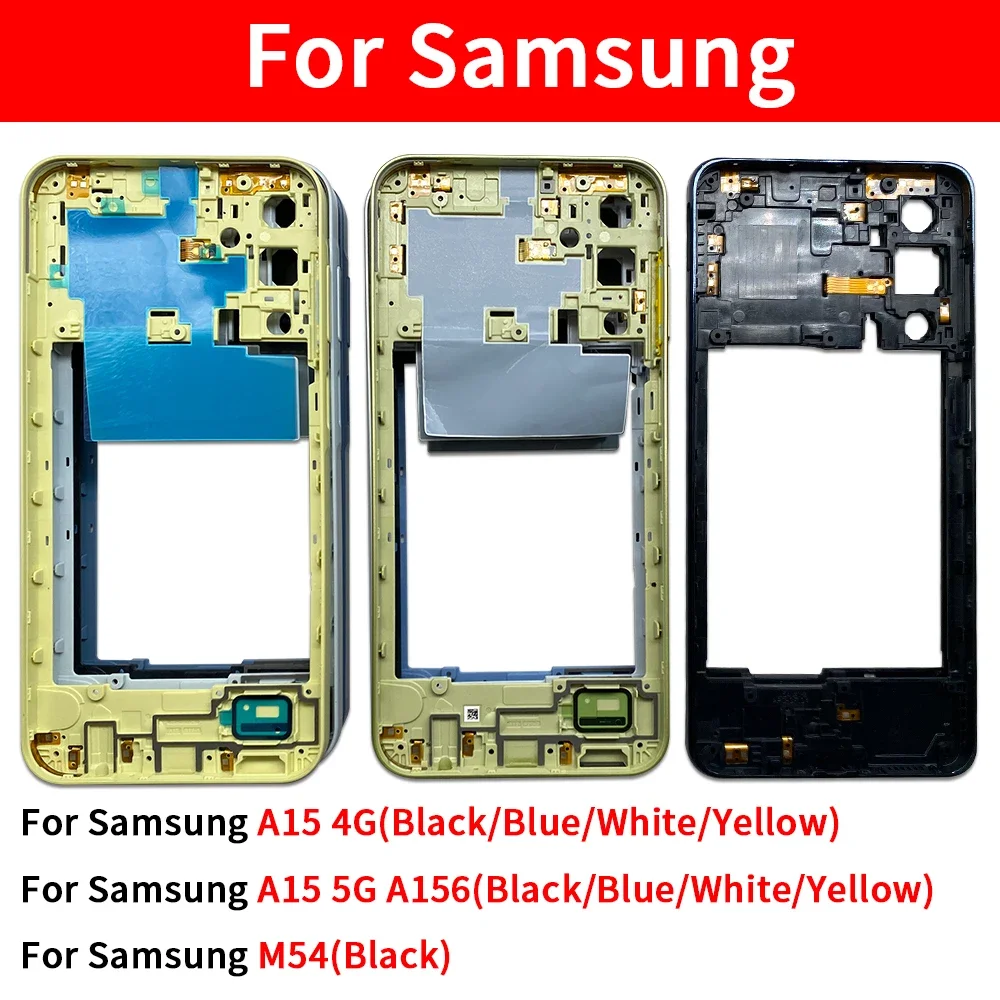 

10 шт. для Samsung A15 4G A155F A15 5G A156F M54 Средняя пластина Рамка Передняя панель Корпус Задняя средняя пластина Запасные части
