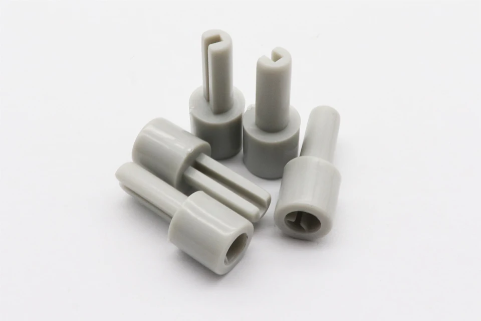 10 قطعة خلاط الجهد إطالة رمح البلاستيك الرمادي تمديد رمح 10MMX25MM نصف رمح حفرة 6 مللي متر