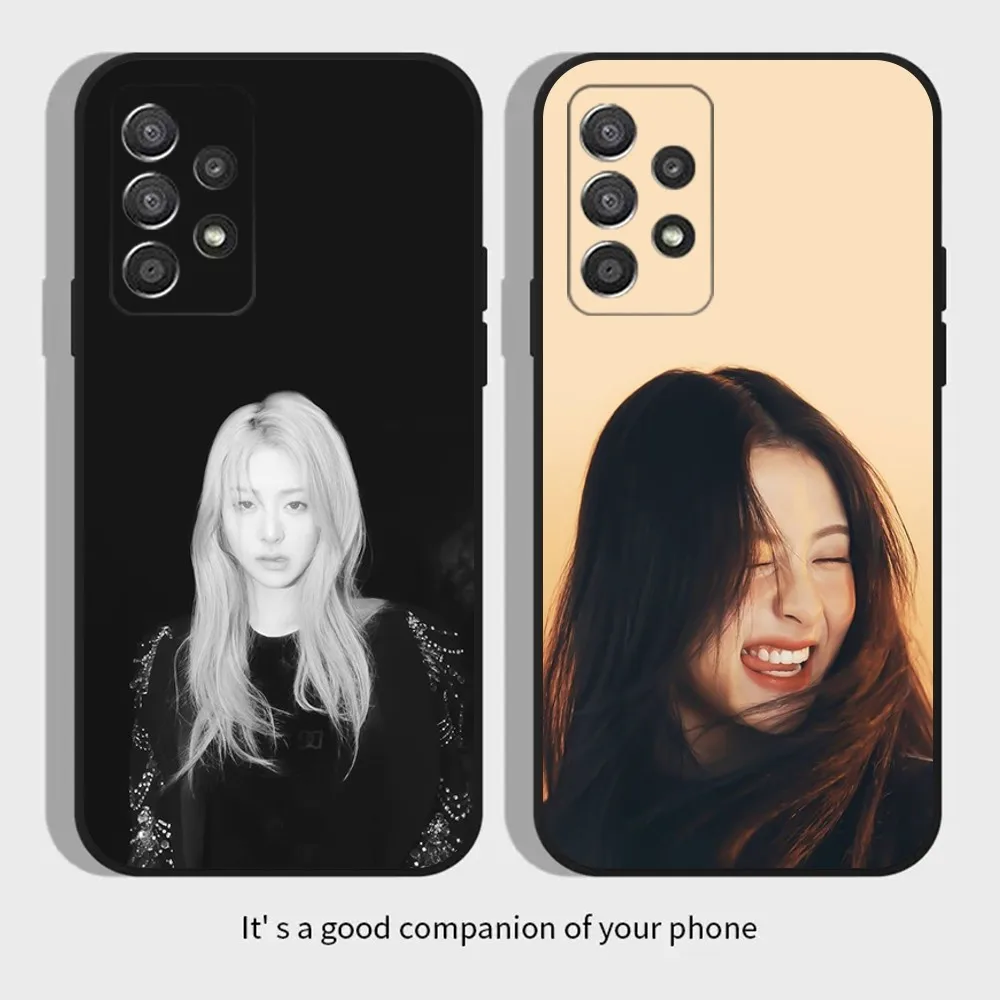 Singer Huh Yunjin Phone Case For Samsung Galaxy A13,A21s,A22,A31,A32,A52,A53,A71,A80,A91 Soft Black Cover