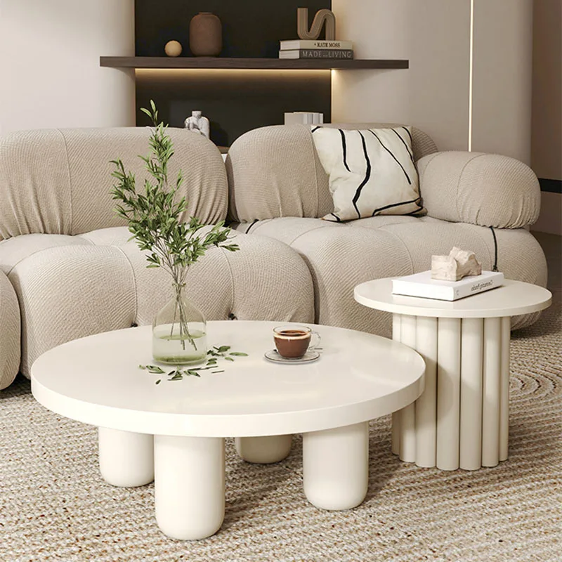 Ästhetische japanische Couchtische, kleine süße glamouröse Holz-Couchtische, rund, minimalistisch, Mesas De Centro Para Sala, Wohnmöbel