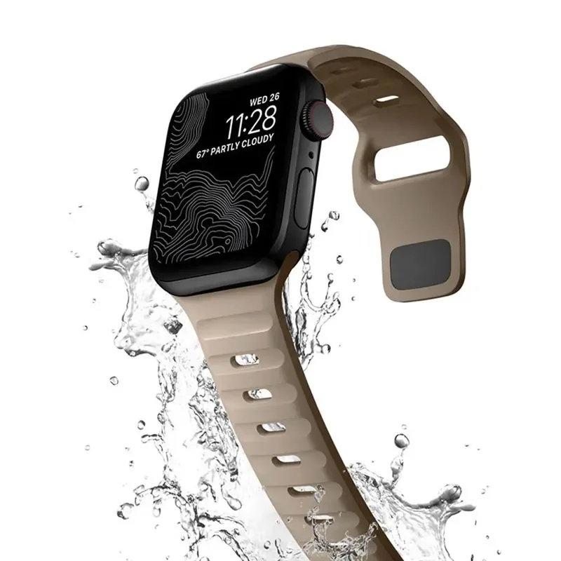 Correa de silicona para iWatch Ultra 49mm Series 8 7 SE 6 5 4 3 2 1 45mm 41mm 44mm 40mm 42mm 38mm pulsera deportiva correa de reloj
