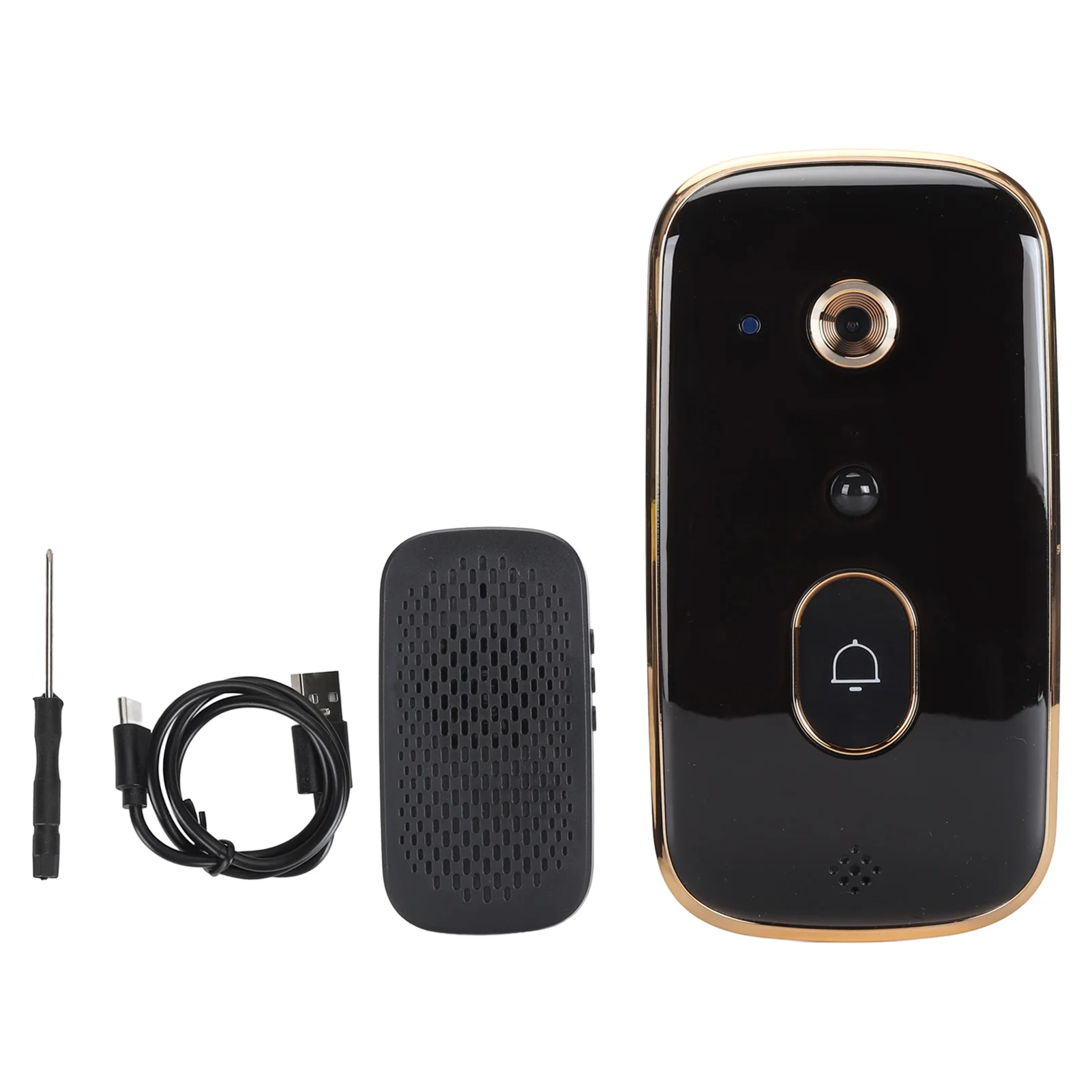 

Камера дверного звонка безопасности, широкоугольный объектив, беспроводной видеодомофон, обнаружение движения, облачное хранилище, воспроизведение, 2-сторонний разговор для дома