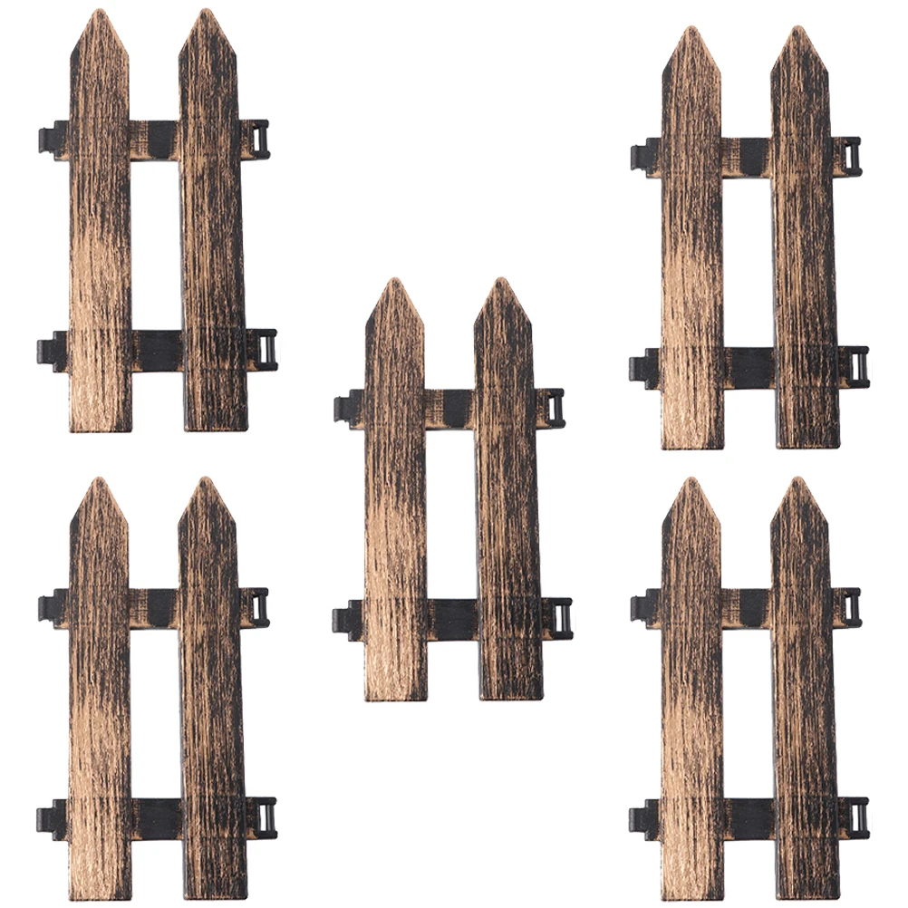

5pcs Mini Fence Christmas Tree Fence Plastic Garden Lawn Balcony Outdoor Decorative Fencing Courtyard Partition L Garden