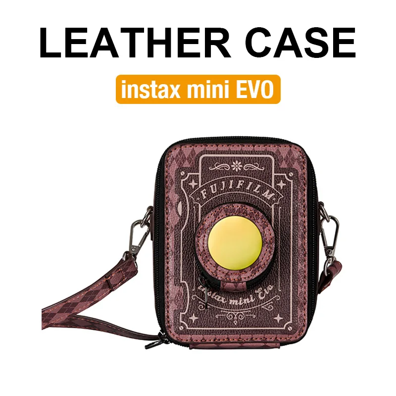 

Instax Mini EVO PU Leather Camera Case Soft Protective Case with Strap CAA76