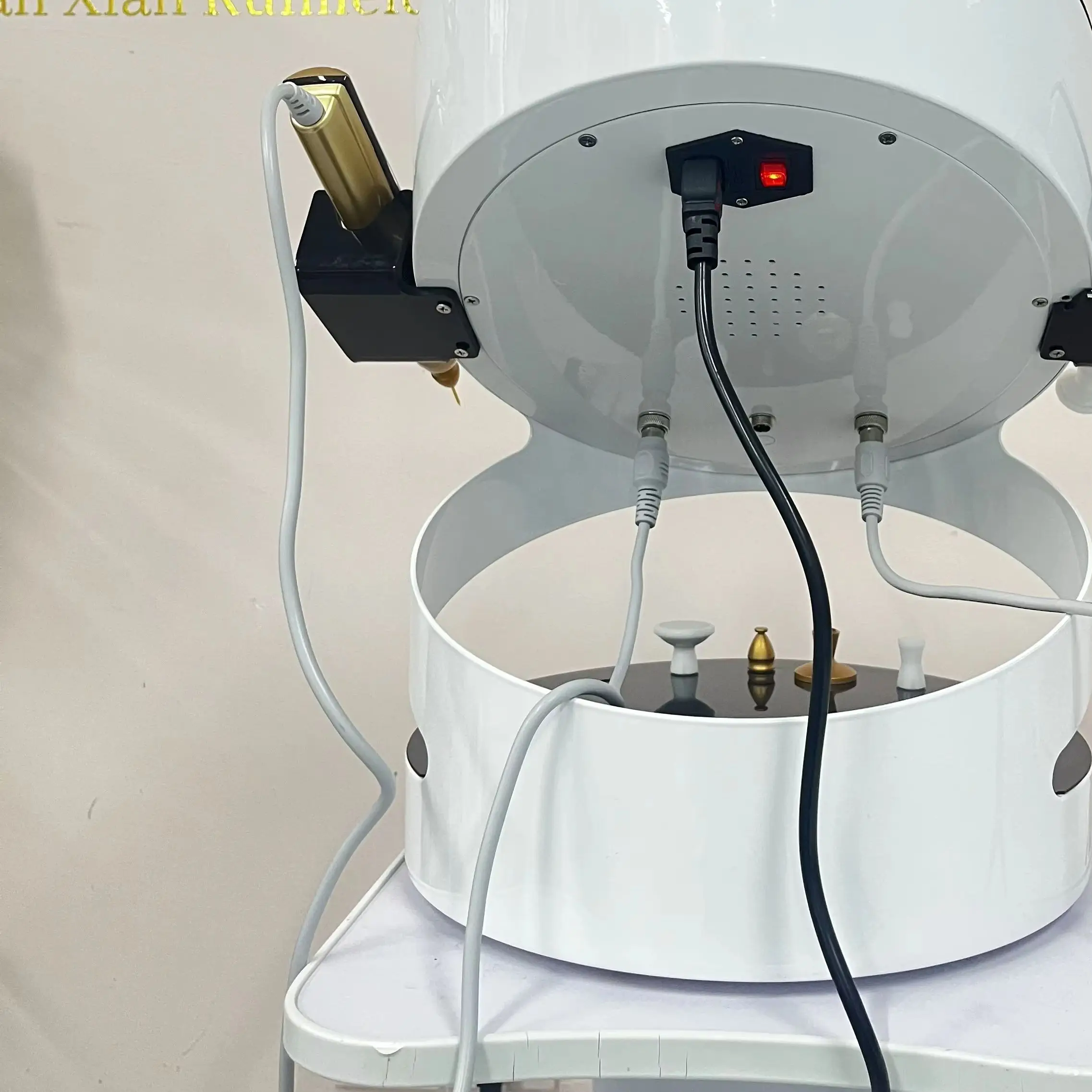 

2-in-1 Ozone Gold Plasma Facial Massager Removes Blemishes Wrinkles Firms Skin Treats Acne Highly Effective Anti-aging