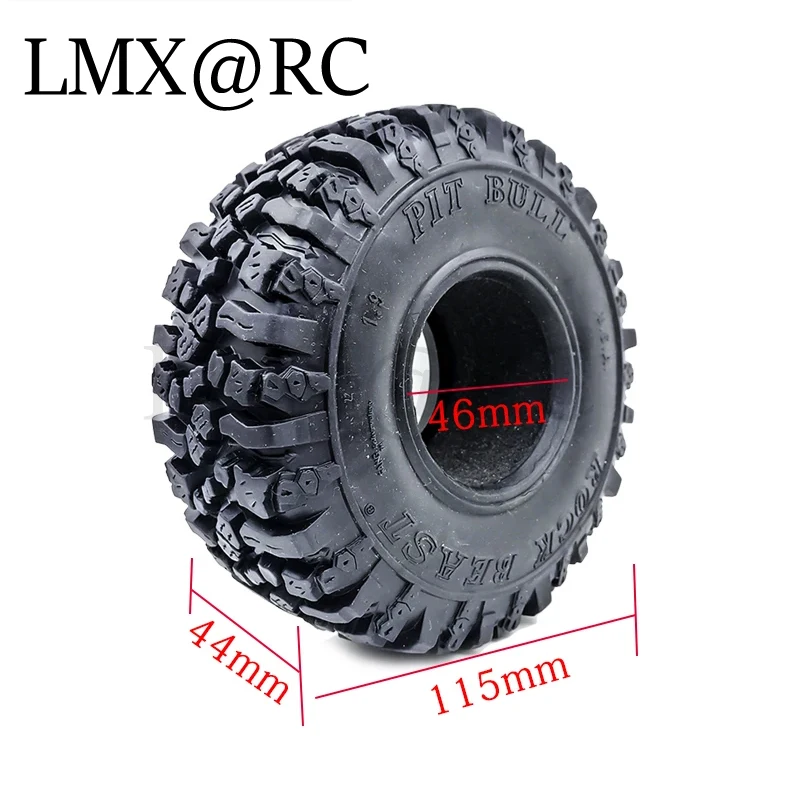 4 قطعة 115 مللي متر 1.9 "الطاط الطين Grappler الإطارات ل 1:10 RC الزاحف محوري SCX10 SCX10 II 90046 90047 TRX-4 المدافع G500 TRX-6 G63