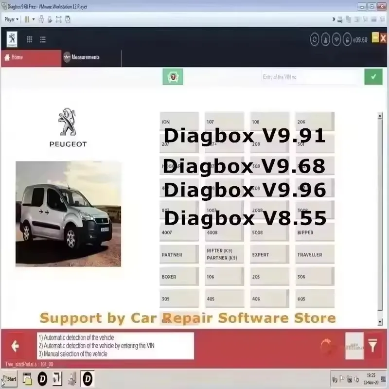 

2025 El más nuevo V9.96 9,91 8,55 ​ 9,68 Diagbox software de diagnóstico de coche multilingüe completamente funcional para Peug