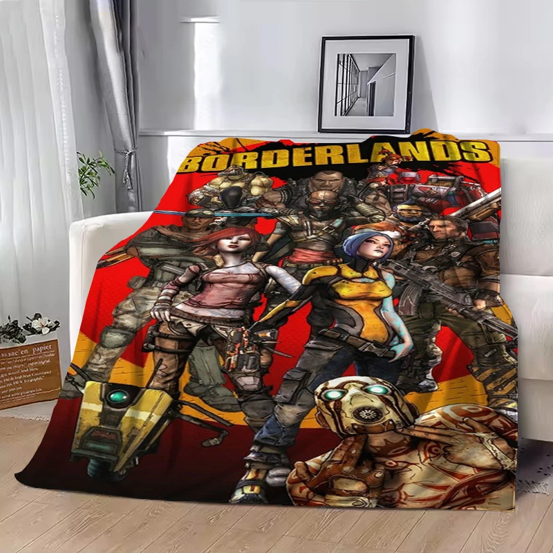 

Hot Games B-BORDERLANDS Throw Blanket Luxury Designer Bedding Anime Blankets for Decorative Sofa Camping Chair Downy Plead Cover