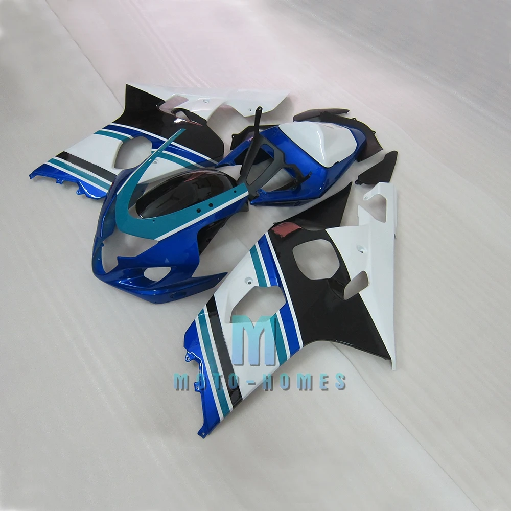 Chinese Fairing Kit for SUZUKI K4 GSXR600/750 2004 2005 04 05 GSXR 750 600 Injection Mold Fairings Set ABS Plastic Blue White