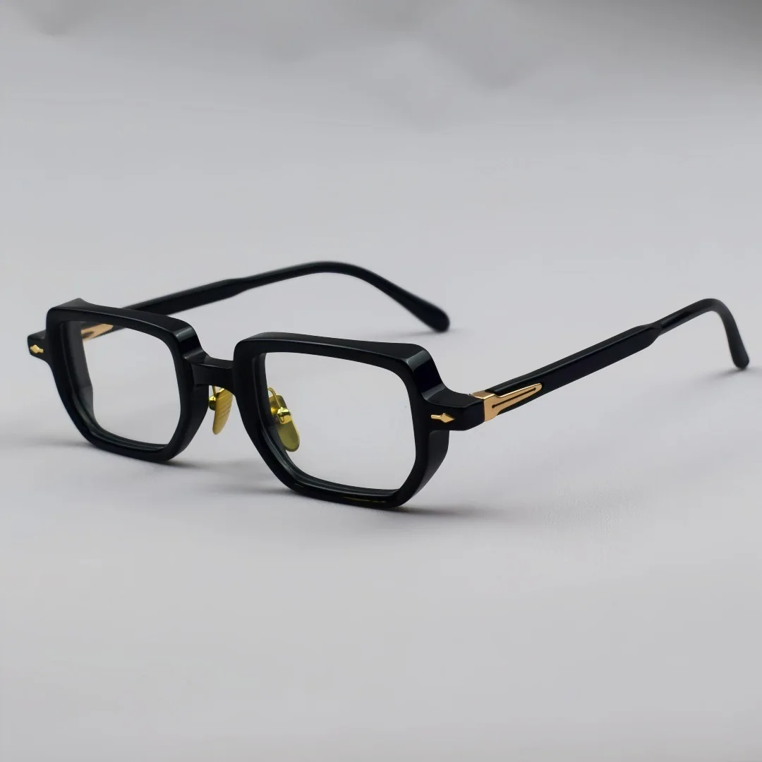 

Retro Thick Rectangle Acetate Glasses Personalized Fashion Trend Frame Style Optical Eyeglasses for Men Women
