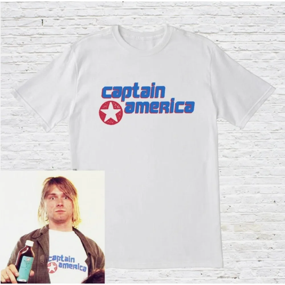 كورت كوبين تي شيرت 90s الهيب هوب الشارع الشهير بلايز النساء الرجال قصيرة الأكمام قميص للجنسين الراب المحملة Y2K الملابس مضحك مروحة الهدايا