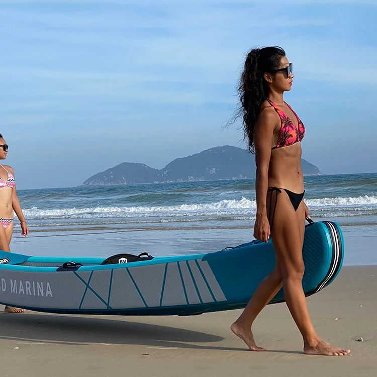2-местный каноэ-каяк Sit In Kayak De Peche Caiaque Pesca Canoa Drop Stich Kajak Inflatate Фото №2