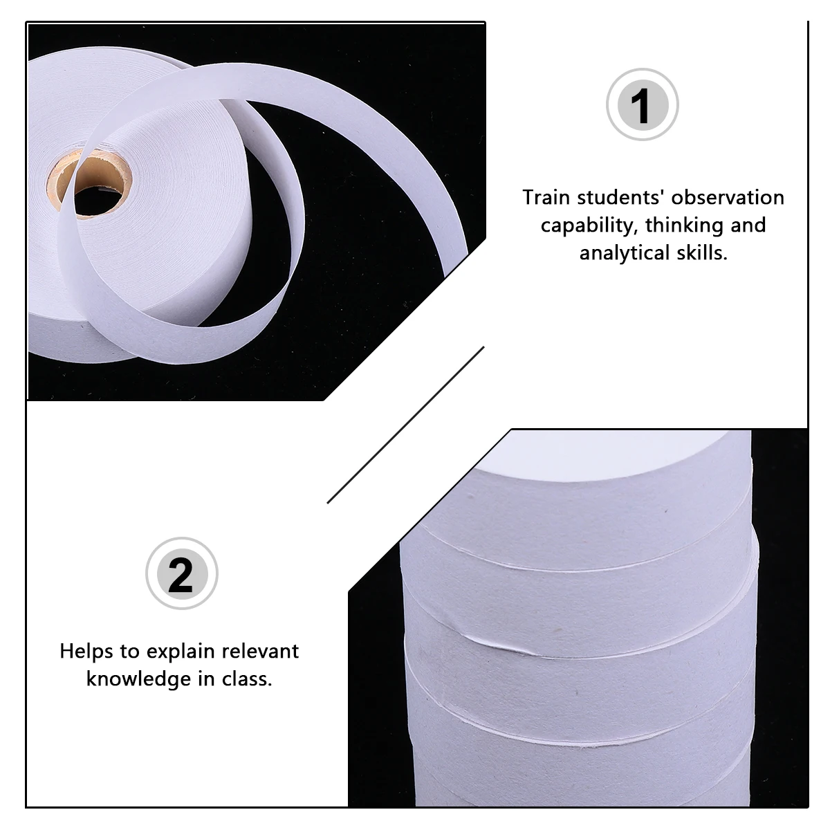 

5pcs Paper Tape for Spark Timer Electromagnetic Dotting Physics Teaching Equipment Laboratory Accessories Classroom Learning
