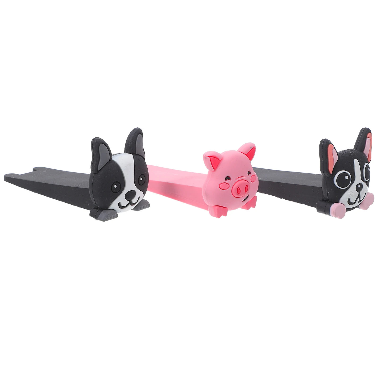 

3 Pcs Stopper Cartoon Animal PVC Anti Slam Bumper Home Office Floor Protector Baby Pet Safety Doorstops Cartoon Door Handle