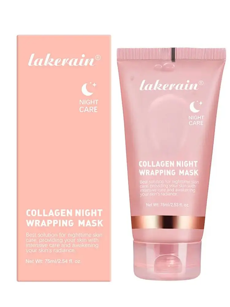 Lakerain-Colágeno hidrolisado para pele brilhante, máscara noturna, elasticidade, cuidados de