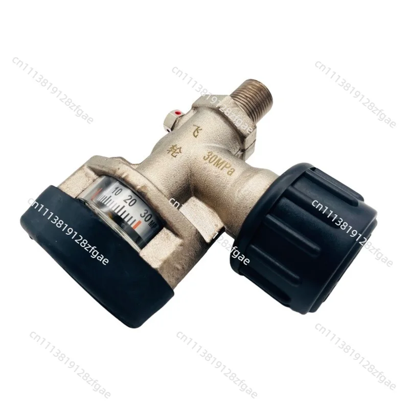 SCBA Valve with Gage Selflock Proof 300bar DN3 M18*1.5 Brass Made KHF-30B