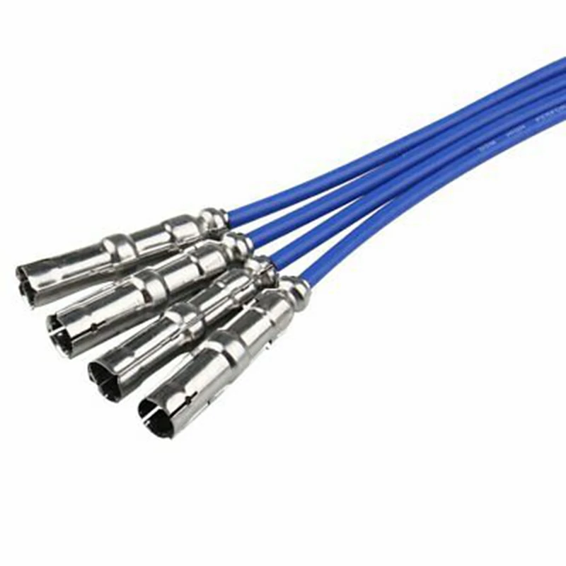 

4PCS 8Mm Car Spark Plug Wiring Harness Car Spark Plug Ignition Wire Set For Beetle Bora Golf Jetta 2.0L 27588 2001-2010