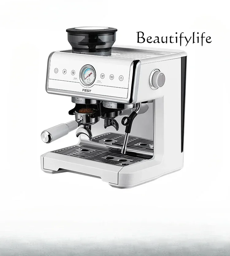 Commercial semi-automatic coffee machine 58MM household stall fully automatic Italian integrated double boiler