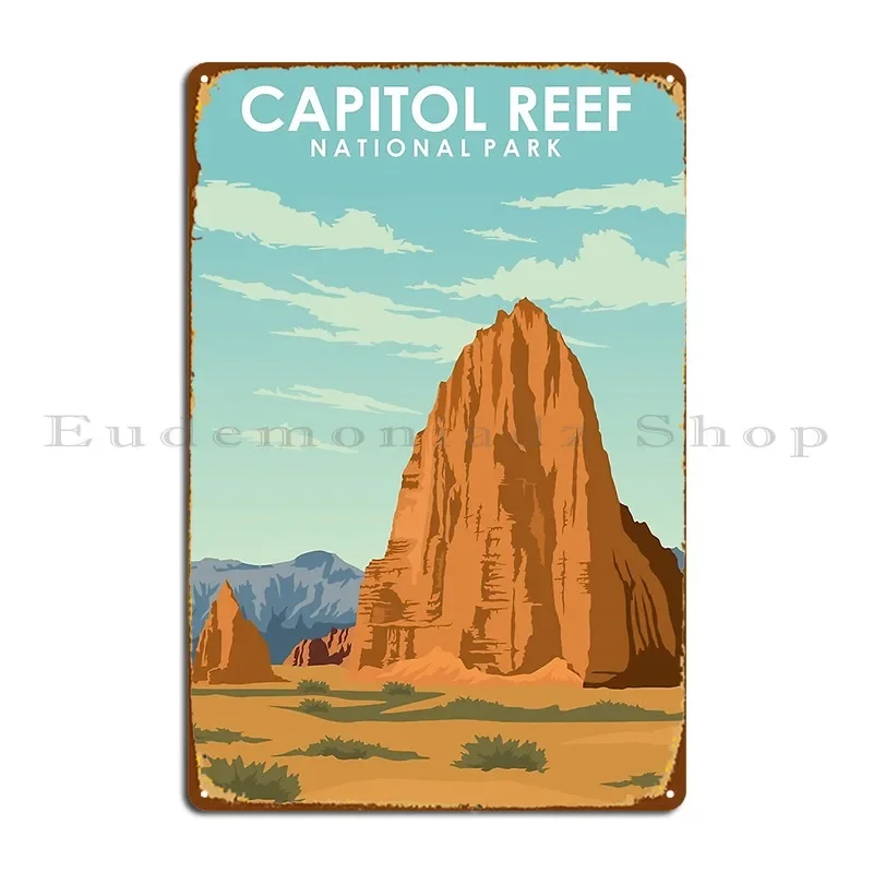 Национальный парк Capitol Reef, винтажный и ретро постер для путешествий, металлическая табличка, постер, настенная роспись, украшение, жестяная вывеска, постер Национальный парк Capitol Reef, винтажный и ретро постер для путешествий, металлическая табличка, постер, настенная роспись, украшение, жестяная вывеска, постер