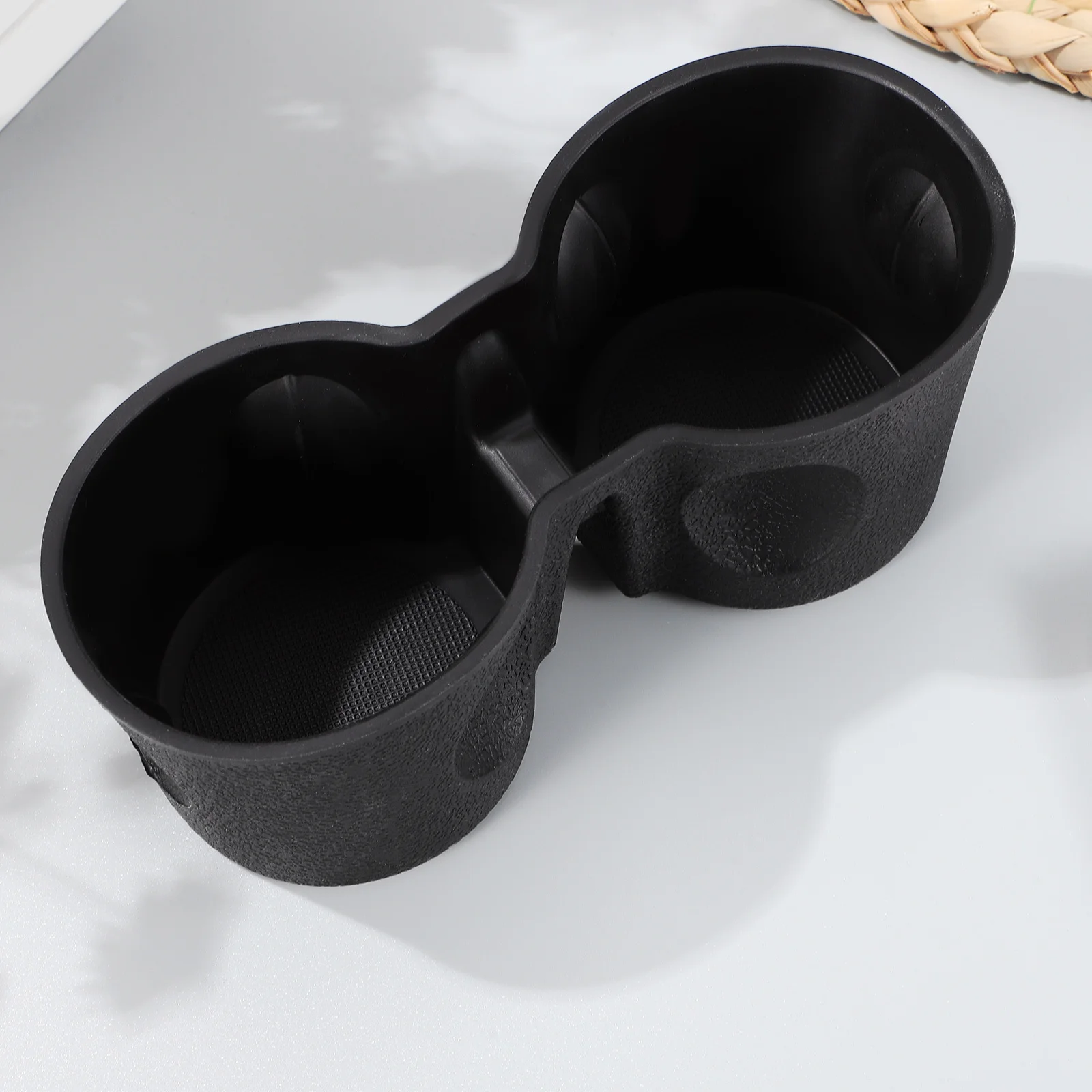 

Silicone Car Cup Holder Insert Custom Fit Stable Nonslip Noise Reduction Center Console Car Interior Accessory Beverage Stand